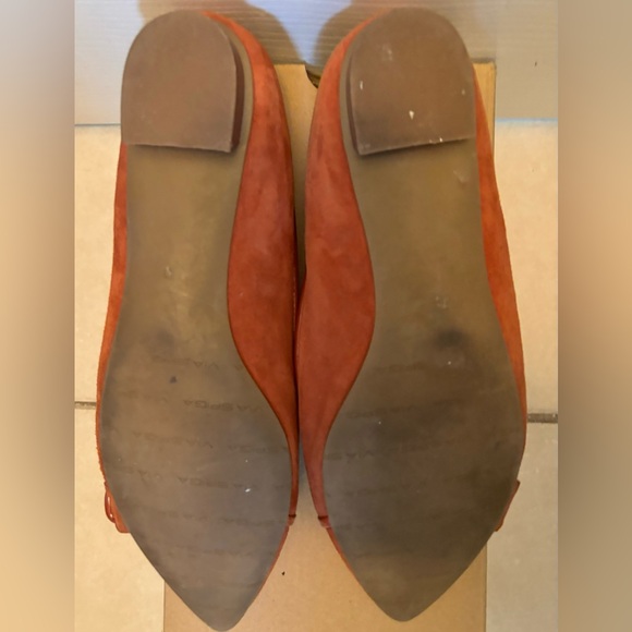 Via Spiga Burgundy Flats with Buckle - Picture 2 of 3